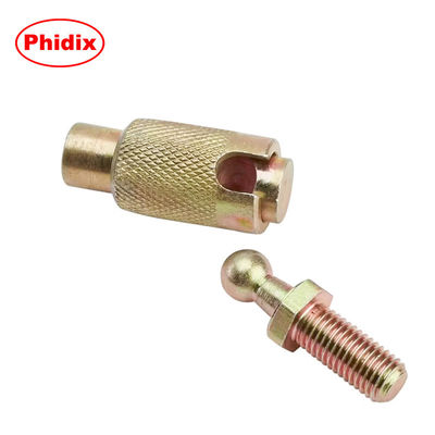 S-Knurling त्वरित डिस्कनेक्ट बॉल जोड़ः तेजी से असेंबली, संक्षारण प्रतिरोधी (जस्ता लेपित, गर्मी से इलाज)